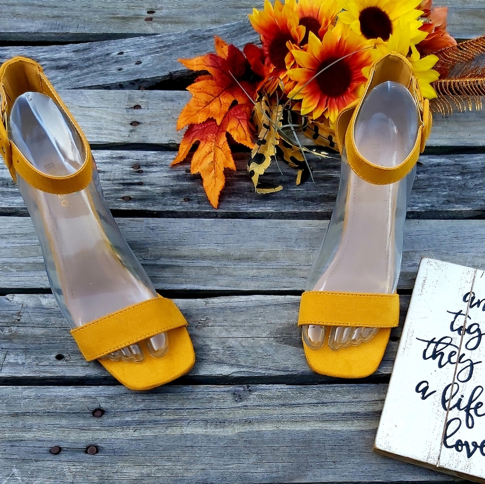 Bamboo Chunky Heels